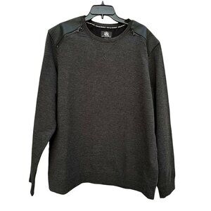 Rock & Republic Mens Lightweight Sweatshirt New Black Fleece Lined 2XL